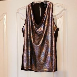 Sleeveless sequined top